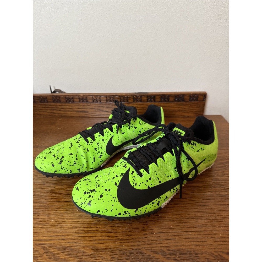 Size 10 - Nike Zoom Rival S 9 Electric Green Speckled-no Cleats!
